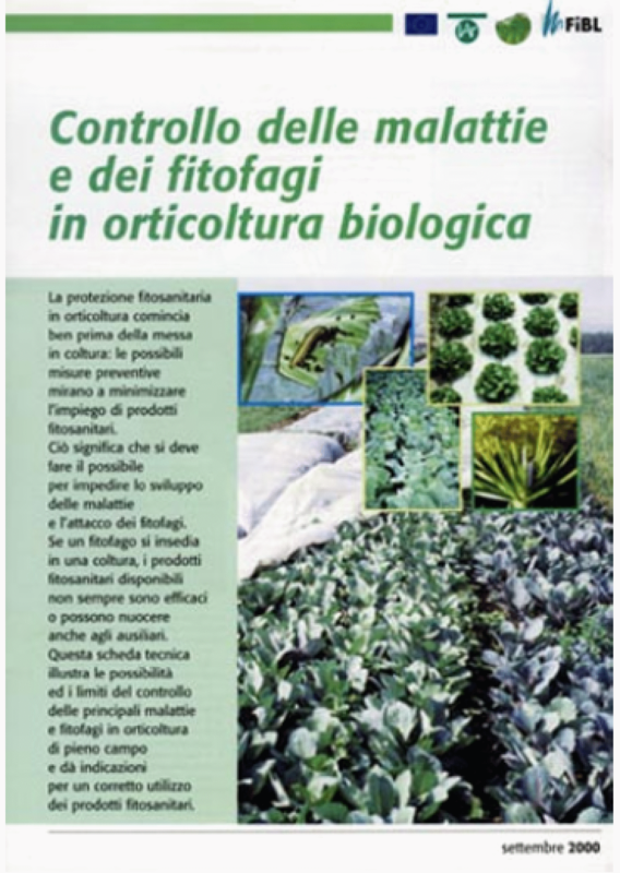Cover: Controllo delle malattie e dei fitofagi in orticultura biologica
