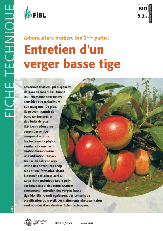 Arboriculture fruitière bio 2ème partie