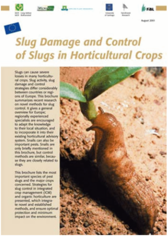 Cover: Slug Damage and Control of Slugs in Horticultural Crops
