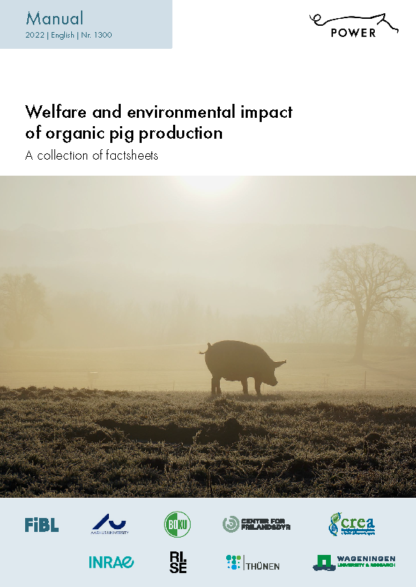 Cover: Welfare and environmental impact of organic pig production