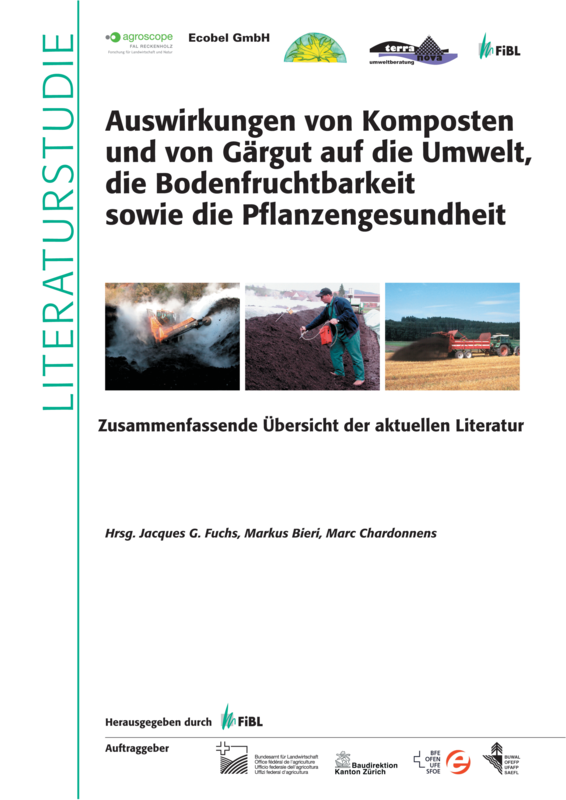 Cover: Auswirkungen von Komposten und Gärgut auf die Umwelt, die Bodenfruchtbarkeit sowie die Pflanzengesundheit