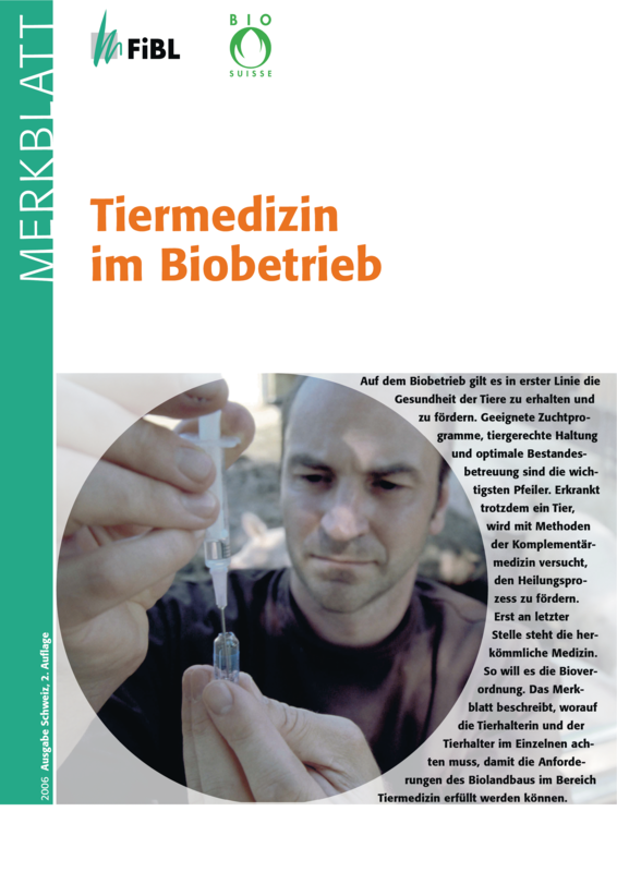 Cover: Tiermedizin im Biobetrieb