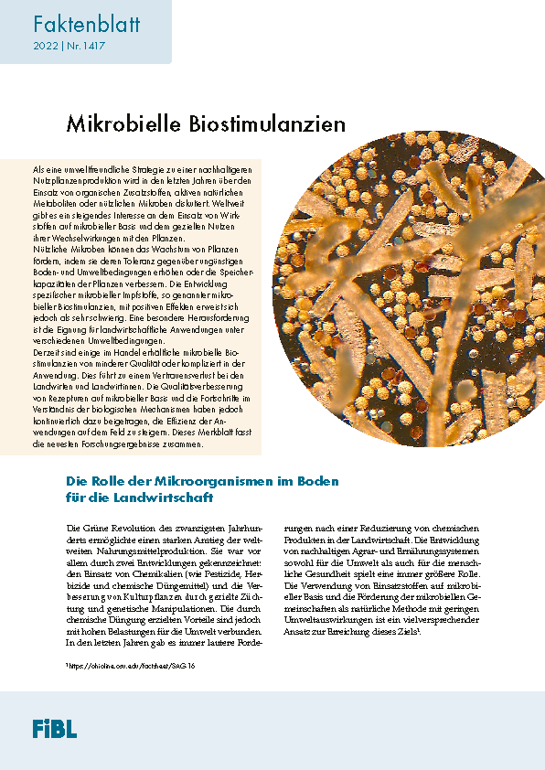Cover: Mikobielle Biostimulanzien