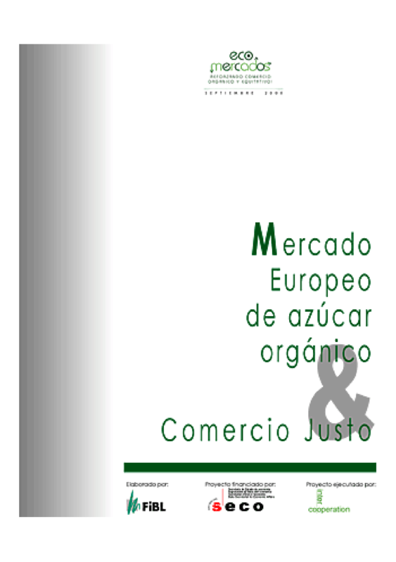 Cover: Mercado Europeo de azúcar orgánico
