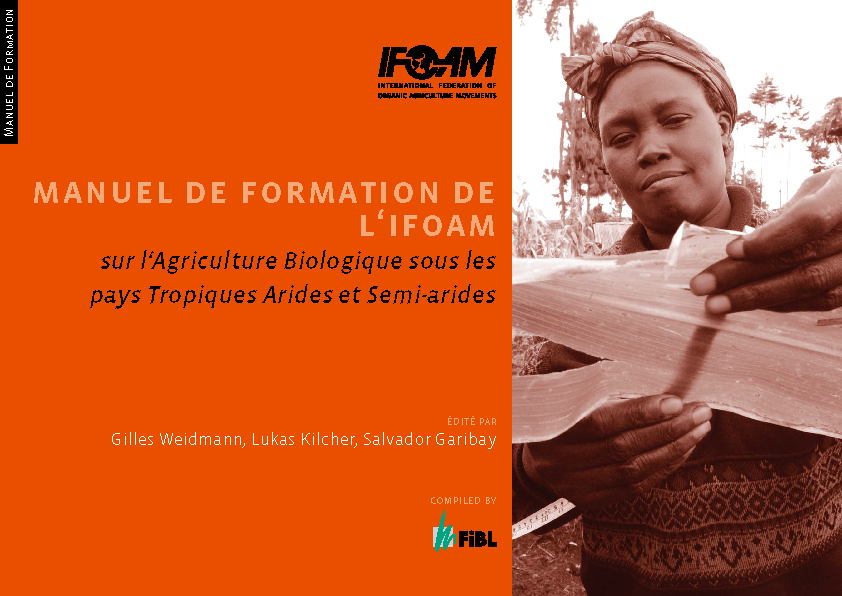 Cover: IFOAM Manuel de Formation sur l'Agriculture Biologique sous les pays Tropiques Arides et Semi-aride