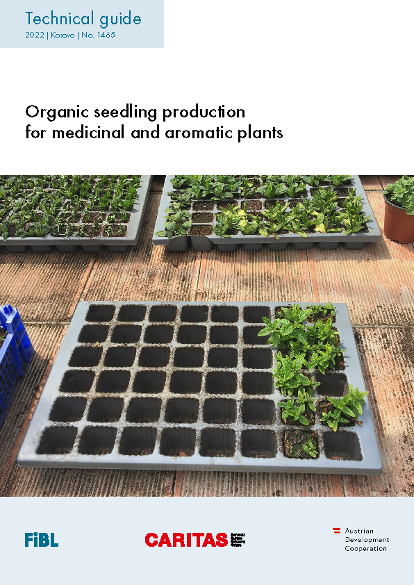 Cover: Organic seedling production for medicinal and aromatic plants