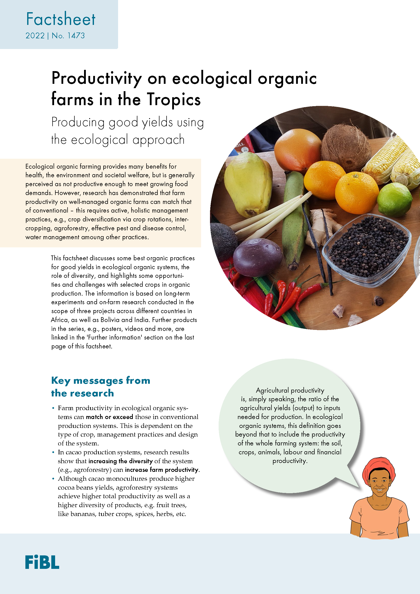Cover: Productivity on ecological organic farms in the Tropics