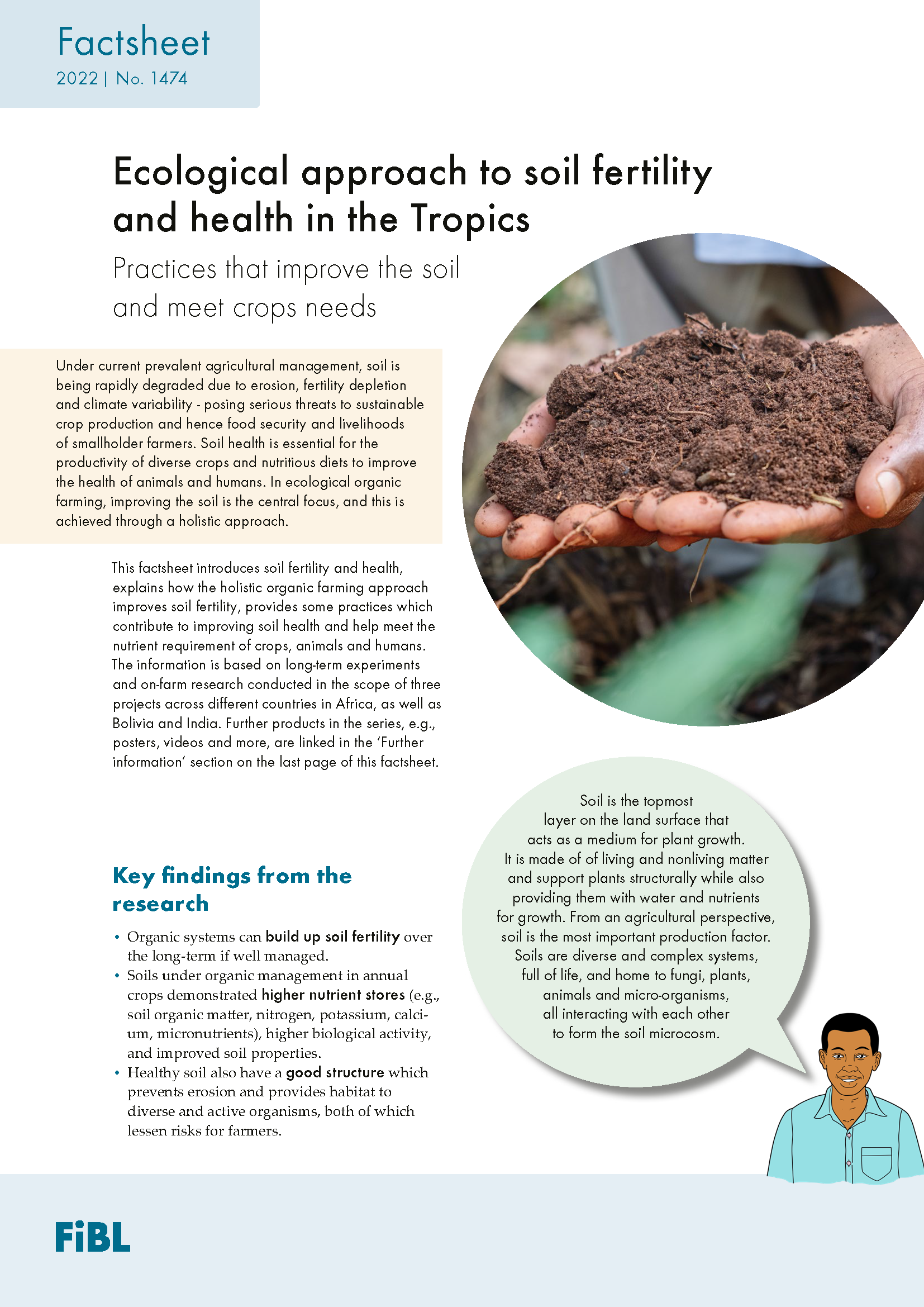 Cover: Ecological approach to soil fertility and health in the Tropics