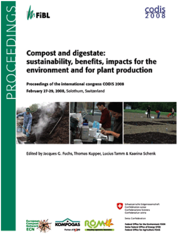 Cover: Compost and digestate: sustainability, benefits, impacts for the environment and for plant production