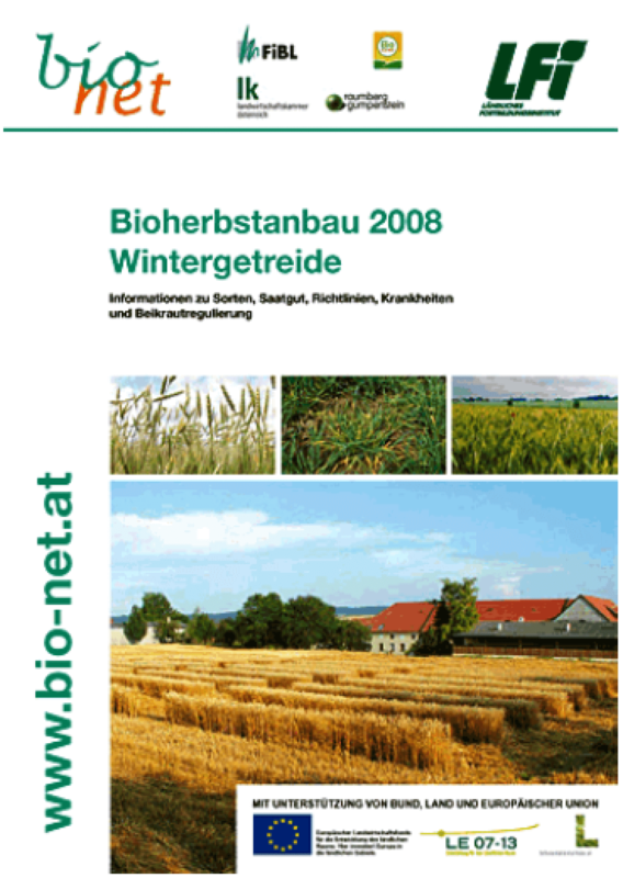 Cover: Bioherbstanbau 2008 Wintergetreide