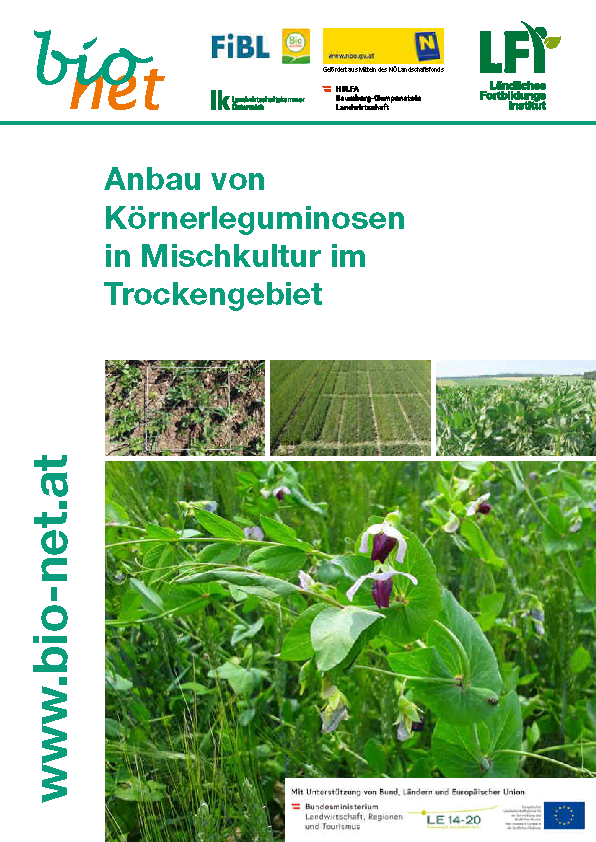 Cover Anbau von Körnerleguminosen in Mischkultur im Trockengebiet