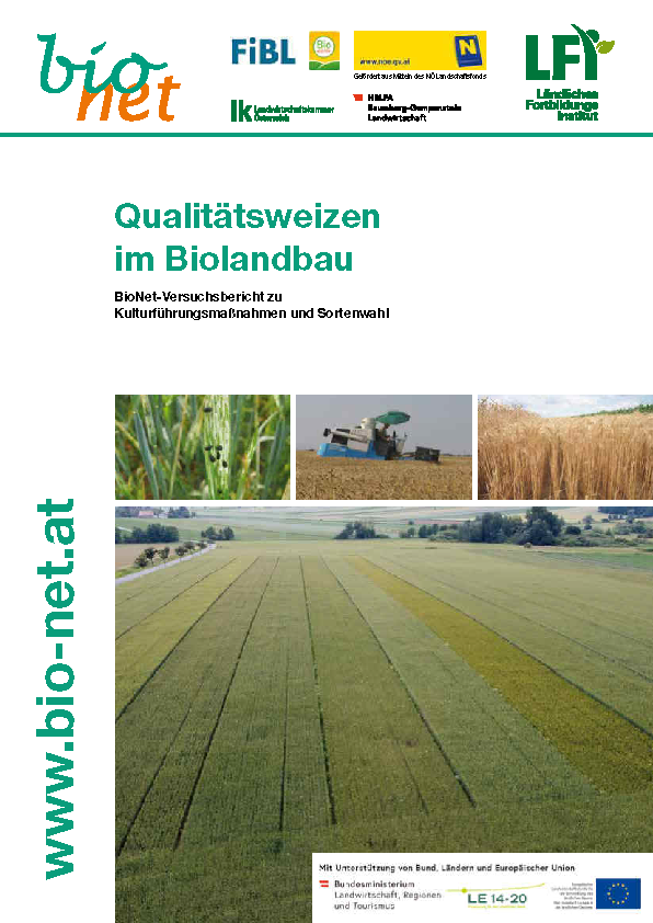 Cover Qualitätsweizen im Biolandbau