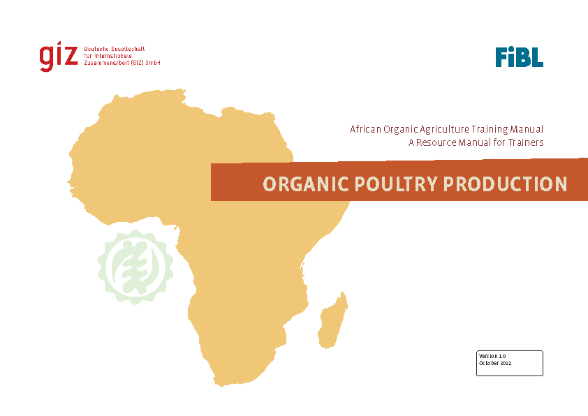 Cover Organic poultry production