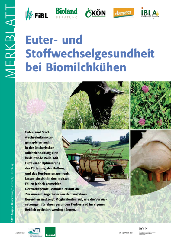 Euter- und Stoffwechselgesundheit bei Biomilchkühen