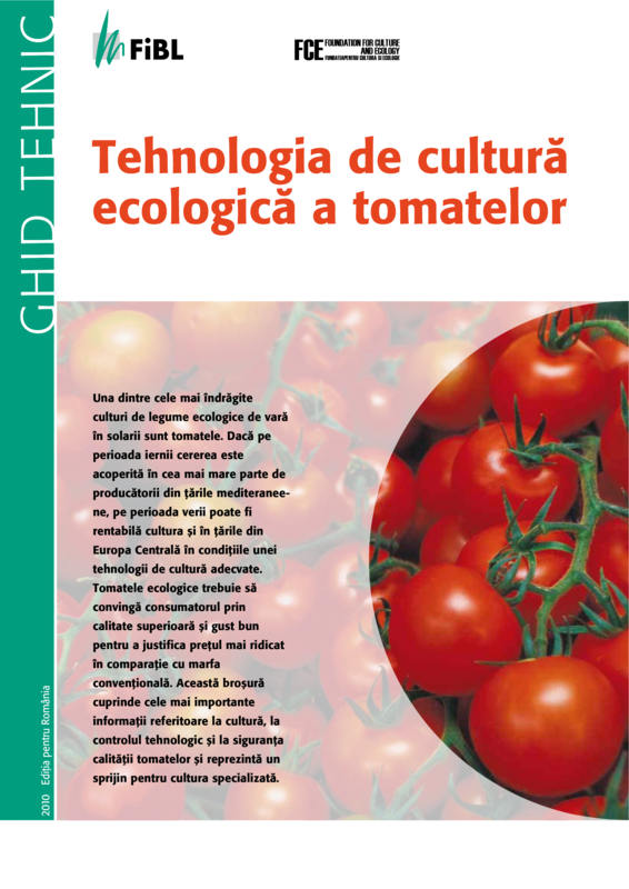 Cover: Tehnologia de cultură ecologică a tomatelor