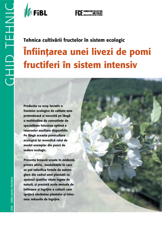 Cover: Înfiinţarea unei livezi de pomi fructiferi în sistem intensiv