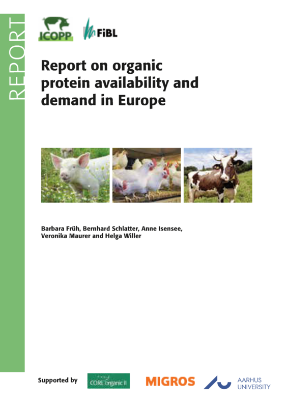 Cover: Report on organic protein  availability and demand in Europe