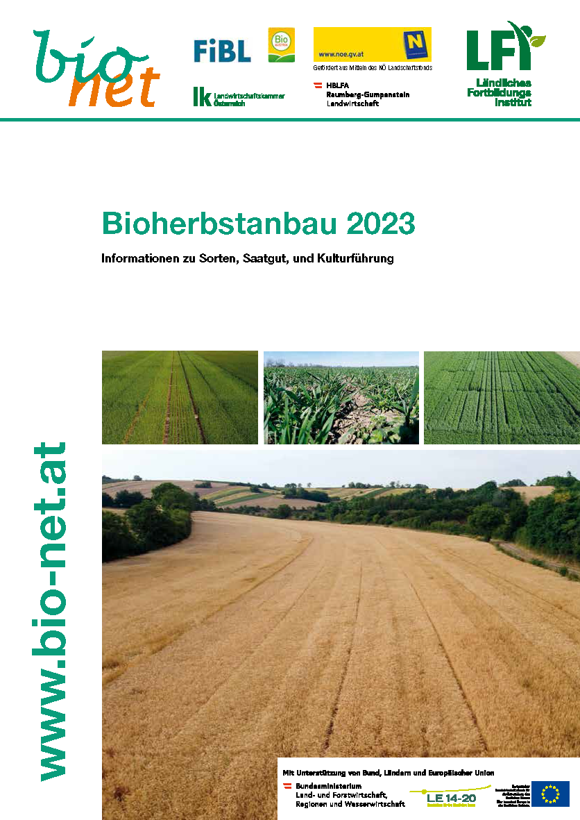 Cover: Bioherbstanbau 2023