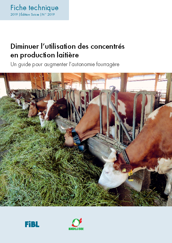 Diminuer l’utilisation des concentrés en production laitière