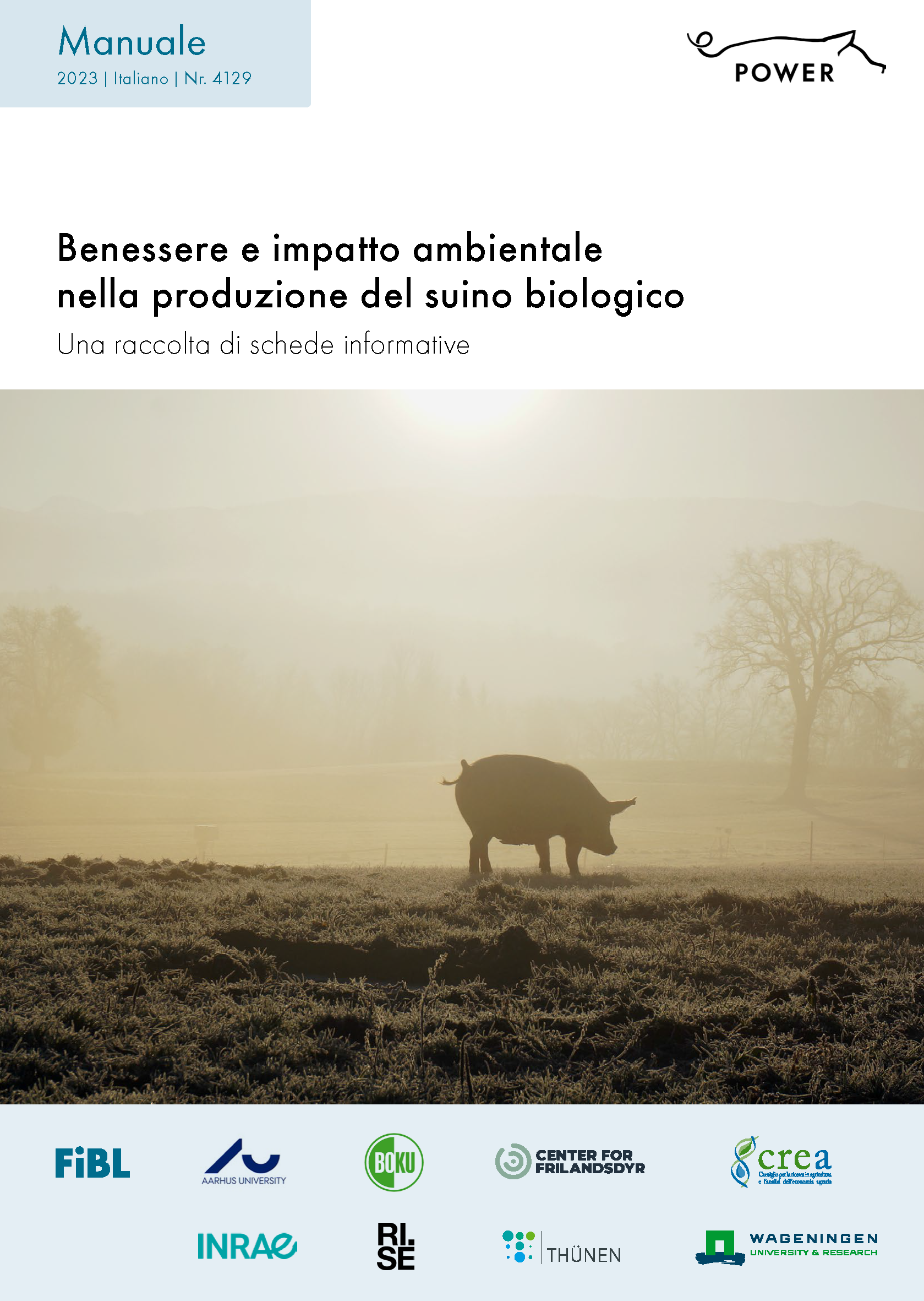 Cover: Benessere e impatto ambientale nella produzione del suino biologico